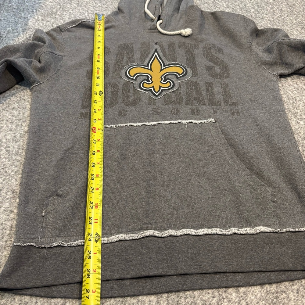 NFL New Orleans Saints Women’s Small Hoodie Sweatshirt Distressed Football - Picture 4 of 6